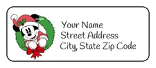 30 Mouse Christmas Return Address Labels, Stickers, Personalized