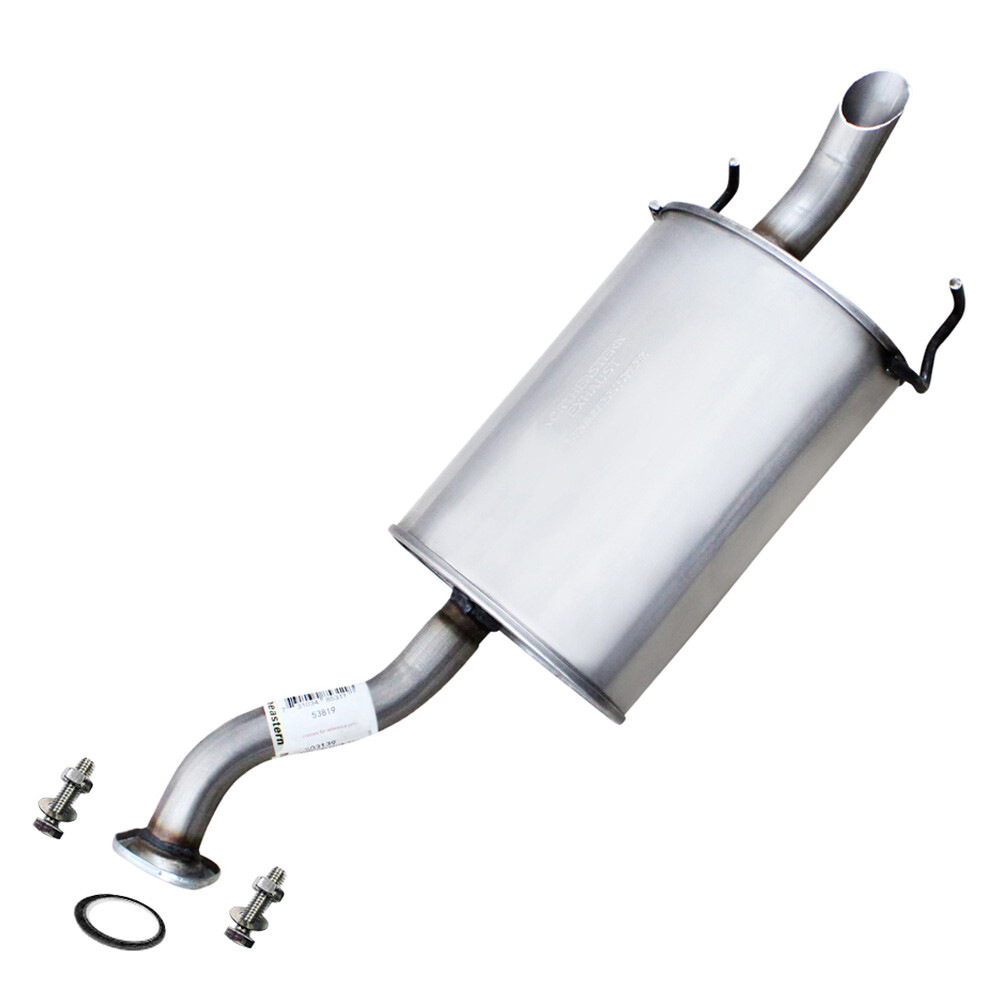 Stainless Steel Rear Exhaust Muffler fits: 2007-2008 Honda Stainless Steel Rear Exhaust Muffler fits: 2007-2008 Honda