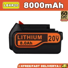 8.0Ah 20Volt LB2X4020 Battery FOR Black and Decker 20V MAX Lithium LBXR20 LBX20