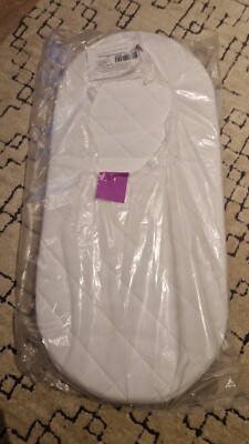 Mother Nurture Classic Foam Moses Basket Mattress, White, 67 x 30