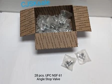 28 pcs. UPC NSF 61  Angle Stop Valve Lead Free (NEW).