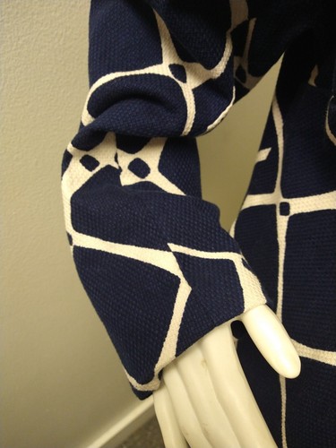 BODEN Navy Textured Cotton Blazer Jacket Size 14 Twill 3 Button Business - Picture 4 of 9