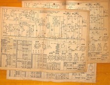 Konvolut Schaltpläne Schaltplan Radio Olympia 551 552 WU  503 W 522 WM 532 WU