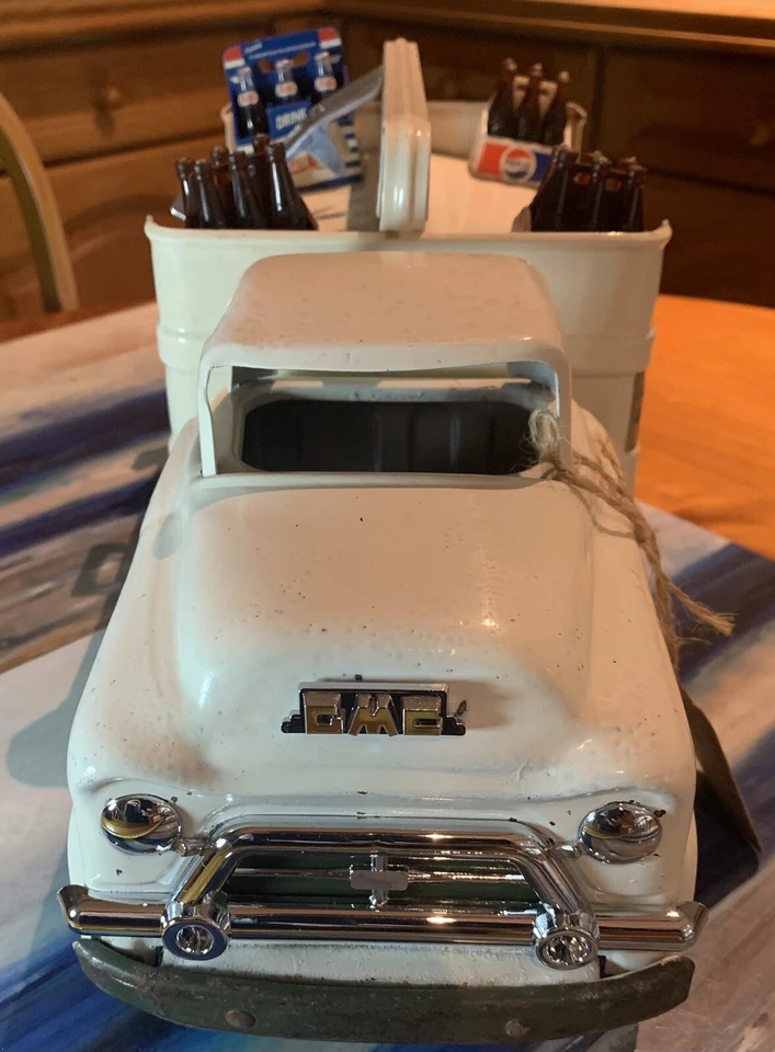 Игрушка грузовик доставки Buddy L прессованная сталь Pepsi Cola GMC 1950-е 15 дюймов 38 см - Изображение 2 из 4