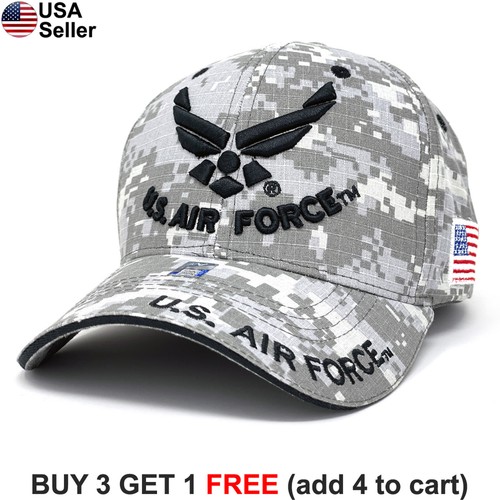 US Air Force Logo Cap Hat USAF Military American U.S. Armed Forces USA Patriotic - Picture 14 of 16