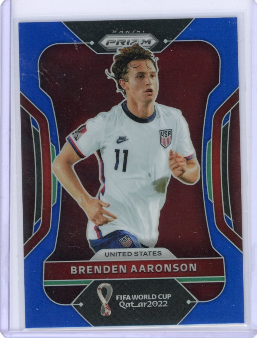 Brenden Aaronson 2022 Panini Prizm World Cup Qatar Blue /299 #200