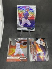 Xander Bogaerts 3 Card Lot 2020 Prizm. White Wave SP #143. Scorching S-4. II-10