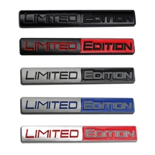 Metal 3D Limited Edition Adhesive Emblem Trunk Badge Fender Sticker Body Decal