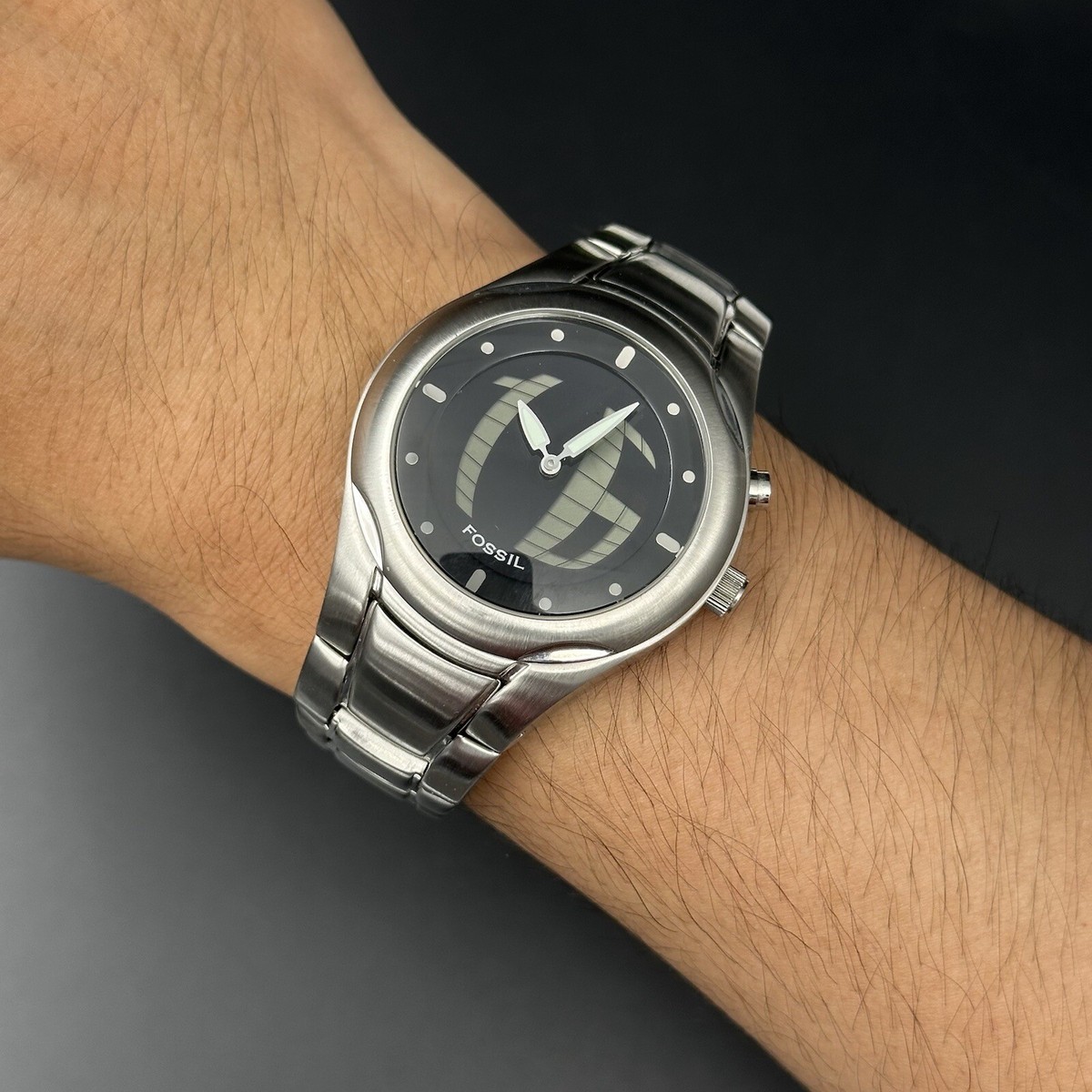 FOSSIL BIG TIC JR-8094 動作品 1545 100％安い FOSSIL BIG TIC JR-8094 動作品 1545 - メルカリ 時計