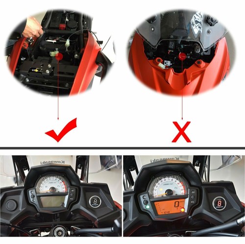 Indicador de engranaje de motocicleta impermeable LED ROJO para Kawasaki VERSYS 650 VERSYS 1000 - Imagen 5 de 9