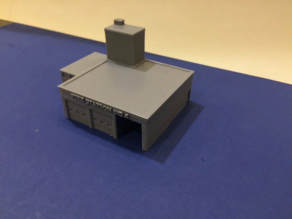 " Fire Station House " Urban City Building - Z Scale 1:220 No Assembly Required! - Image 3 of 4