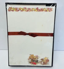 Vintage Mead Stationery Set Woodsie Friendships 1984 Jean V O'Brien Gibson BIN N