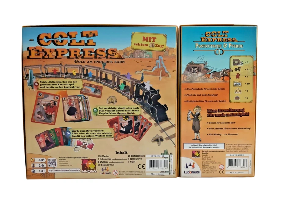 Colt Express Spiel des Jahres 2015 + Postkutsche Erweiterung - vollständig - Bild 2 von 4