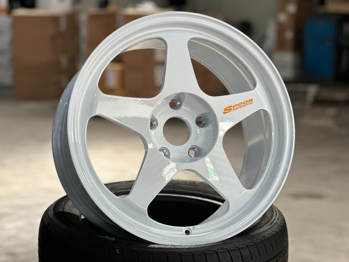 New 18x9.5 ET44 5x120 AOW SPOON Wheel CIVIC TYPE R FK8 FL5 WHITE