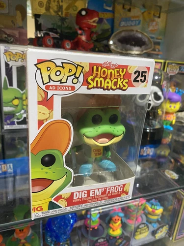 Funko Pop! Ad Icons: Dig Em' Frog #25 - VAULTED Box Ships With Soft Protector