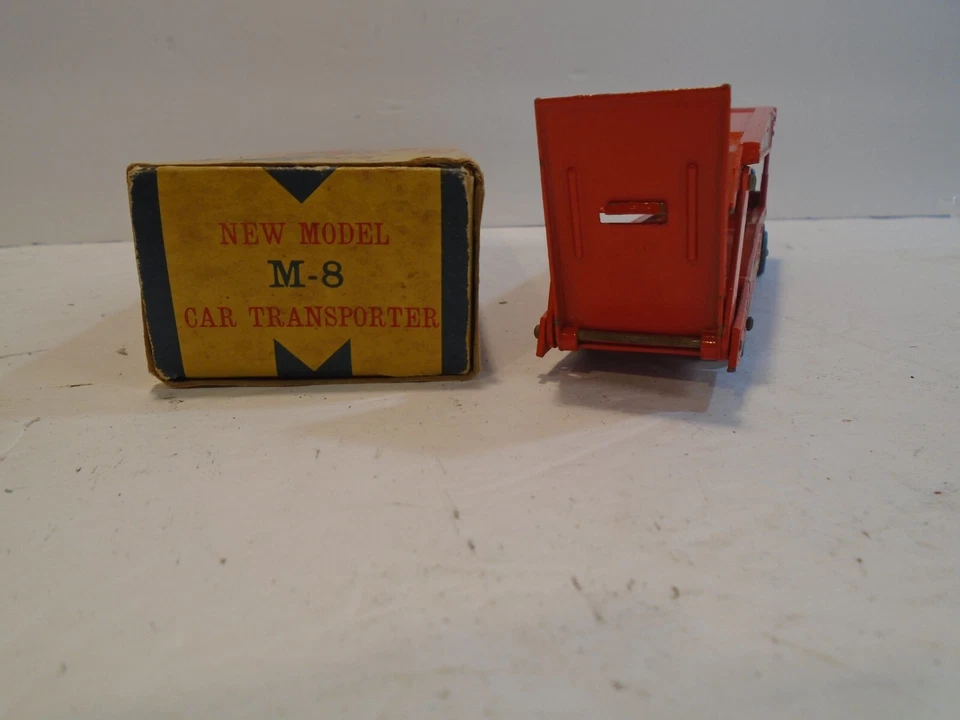 Matchbox M8 Major Pack Car Transporter -Original Box Vintage 1959 Lesney England - Image 4 of 4