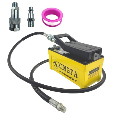 #ad #ad Air Hydraulic Pump 10000 PSI 1.7L Reservoir NPT 3 8quot; Oil OutletYellow $142.49