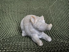Speckstein Figur liegendes Schwein, Dekoration, Skulptur, Wohnen, Geschenk