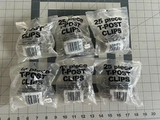 NEW 6-pack 25/PC DO IT BEST by Franklin Industries T-Post Fence Clips Galvanized