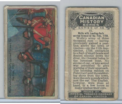 C5 Imperial Tobacco, Canadian History, 1926, #31 Wolfe Landing Party