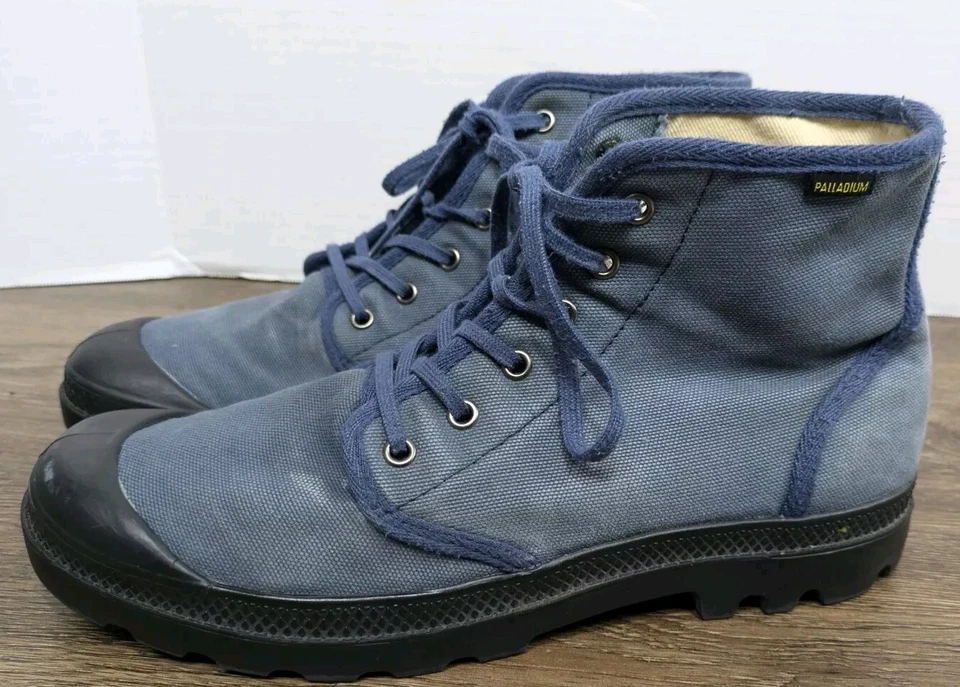 Botas chukka holgadas azules paladio punta redonda con cordones talla para hombre 10,5 para mujer 12 Foto 4 de 4