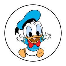 30 DUCK STICKERS ENVELOPE SEALS LABELS 1.5" ROUND CUSTOM MADE FAVORS