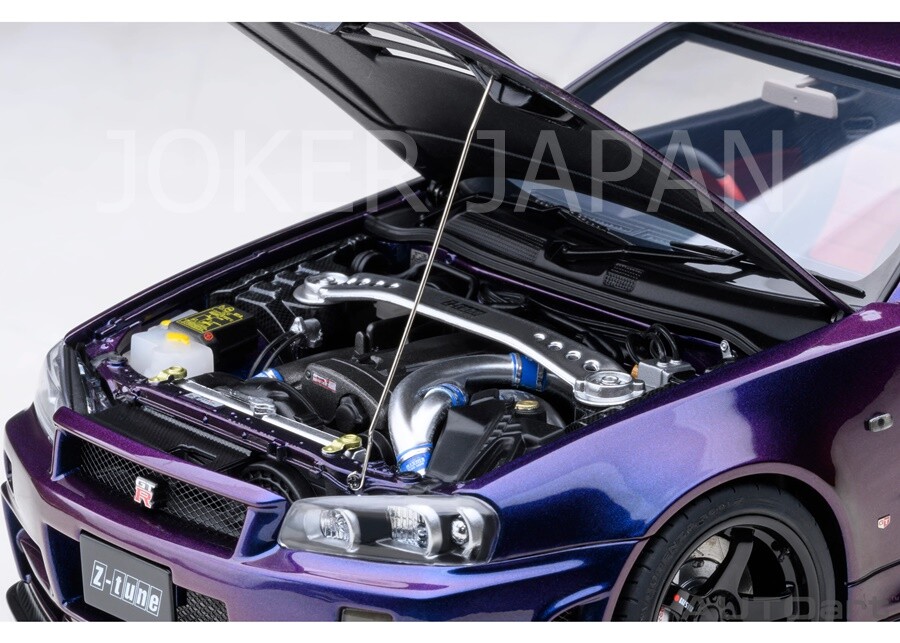 AUTOart Nismo R34 GT-R Z-tune (Midnight Purple III) 77464 1/18 JDM