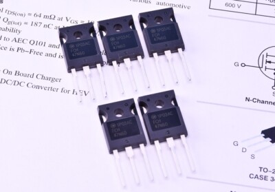 5 ON Semiconductor FCA47N60 N-CH 600V 47A High Voltage MOSFET 600V Through Hole