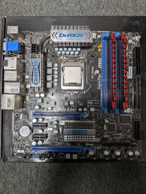 MSI H57M-ED65 mobo with Intel i3-540(1st gen LGA1156) proc and 8gb gskill RAM