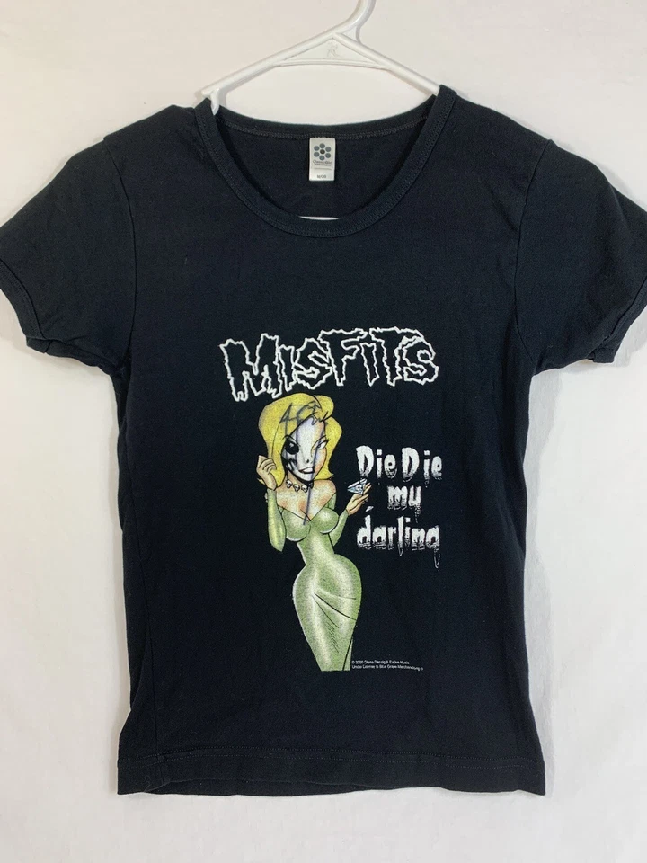Camiseta Jerry Only ASSINADA Vintage 2000 Misfits Die My Darling Youth M - Imagem 3 de 4