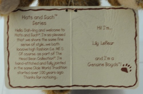 The BoydsThe Head Bean Collection-*Lily Lefleur* 18 cm Style 904398 - Picture 10 of 10