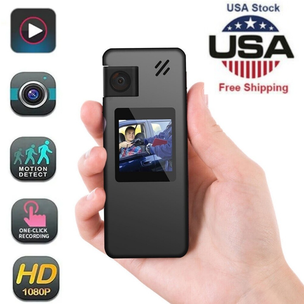 Mini Camcorder Motion Camera HD 1080 Dash Cam Police Body Motorcycle Bike Pocket-image