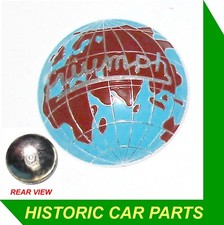1 - PAINTED HUB CAP EMBLEM MEDALLION for Triumph TR4 & TR4A 1961-65