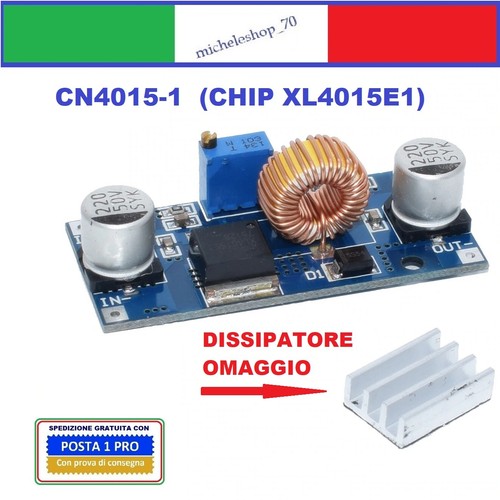 convertitore di tensione CN4015 in 4-38V out 1,25-36V 5A step down DC-DC XL4015 