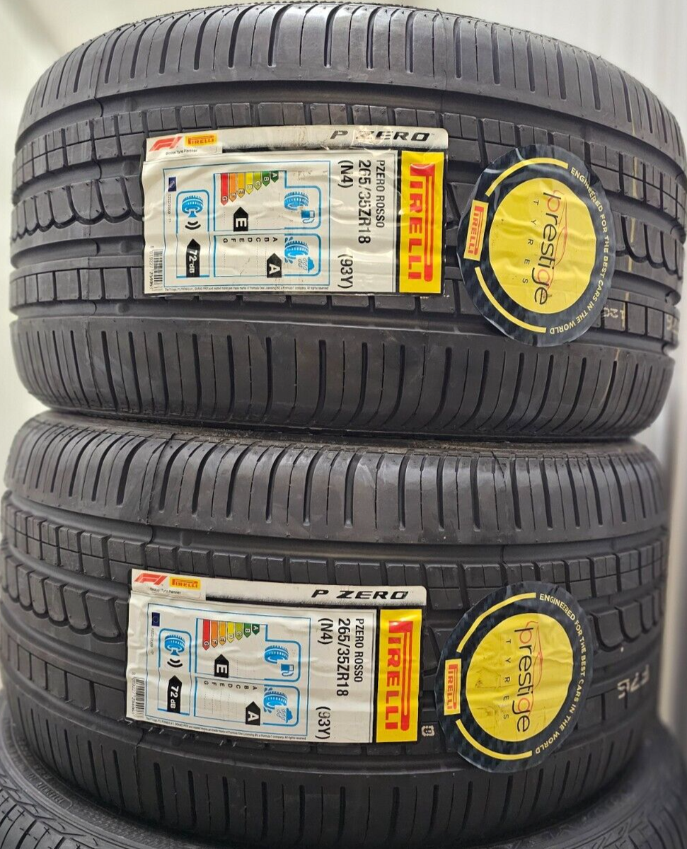 2X PIRELLI ROSSO 265/35 ZR18 93Y P ZERO PORSCHE N4 UHP TYRES 265 