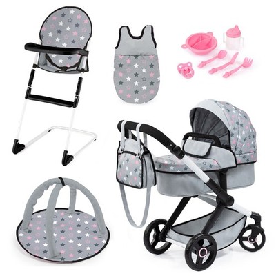 Xeo 11-Piece Set: Pram, High Chair, Play Gym & Accessories