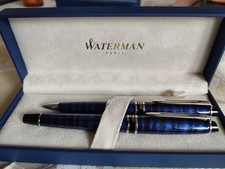Waterman Expert Füllfederhalter + Stift  Blau/Silber