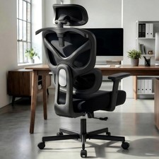 Ergonomic Office Chair - High Back Breathable Mesh Desk Chair with Lumbar Sup...