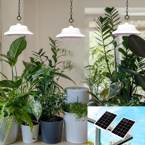 Solar Grow Light, Full Spectrum Grow Lights for Outdoor/Indoor Plants, Solar ... - Picture 3 of 9