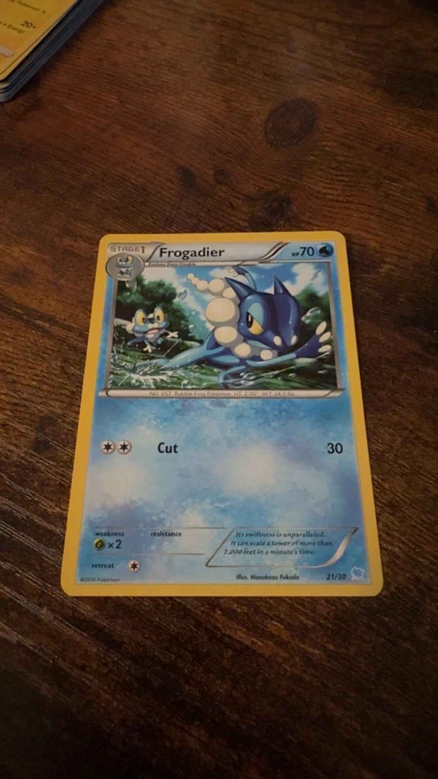 Frogadier (21) 21/30 Common XY Trainer Kit: Pikachu Libre & Suicune Pokemon LP