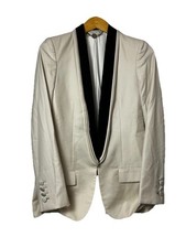 Stella McCartney Womens Wool Pleated Blazer Nude Size