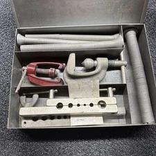 Vtg Craftsman Flaring Tool Set W/Spring Benders & Original Steel Box USA 🇺🇸 