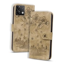 Flip Case for Premium PU Leather Wallet Folio Xiaomi Redmi Note 13 Pro Brown