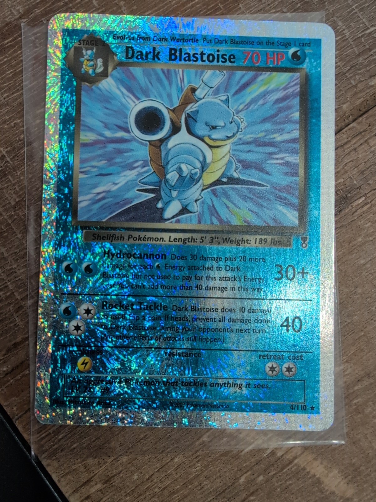 Dark Blastoise - 4/110 - Pokemon Legendary Collection Reverse Holo Rare Card LP
