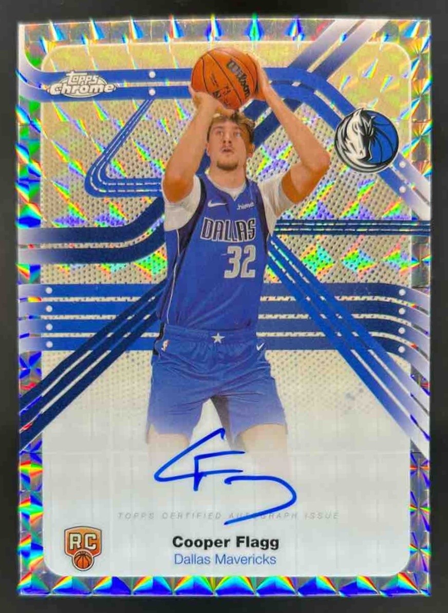 2025-26 Topps Chrome Cooper Flagg Next Stop RC Geometric Refractor Auto #NS-CF
