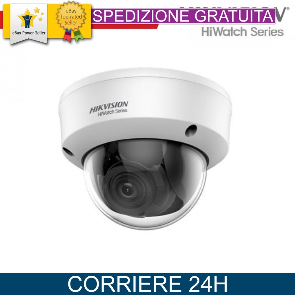 Telecamera HiWatch Hikvision 8MP Dome: 4K Analogico Zoom Motorizzato