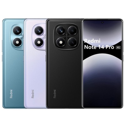 Xiaomi Redmi Note 14 Pro 4G Smartphone 8+256GB 6,67'' 200MP Helio G100-Ultra NFC