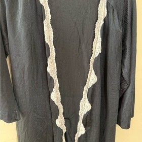 Vintage JC Penney lingerie topper mini robe union 80s made size small