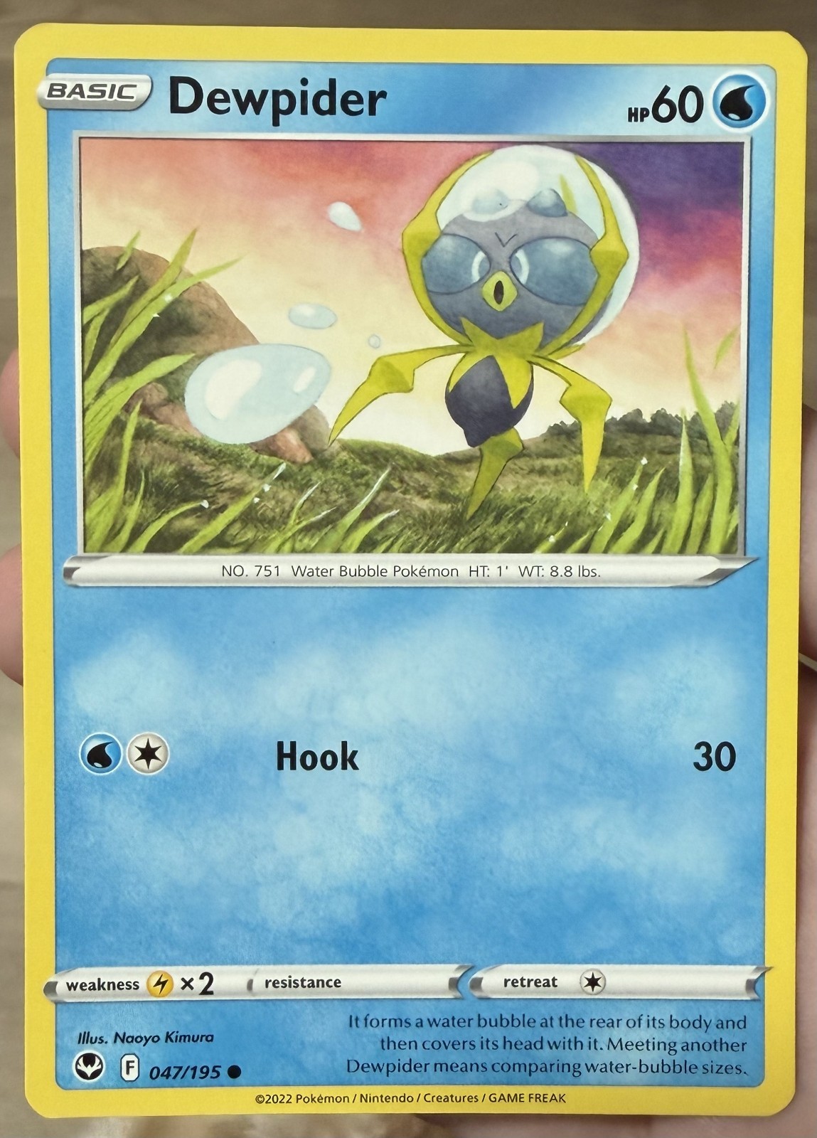Dewpider Pokémon Card 