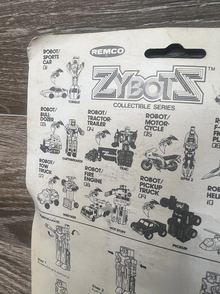 Nuevo Robot Bulldozer Transformador Remco Zybots De Colección Coleccionable Nuevo 1984 Foto 4 de 4
